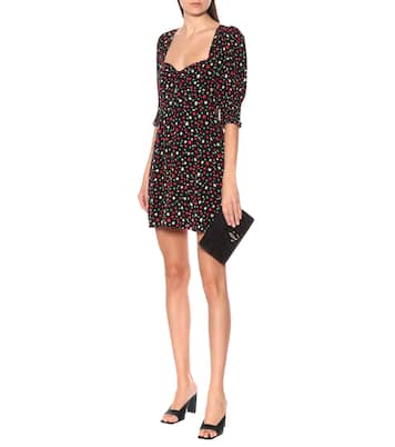 Vestido Larissa de crepé floral | Rixo