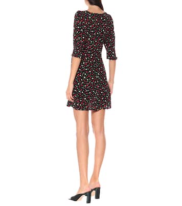 Vestido Larissa de crepé floral | Rixo