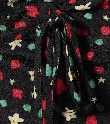 Vestido Larissa de crepé floral | Rixo