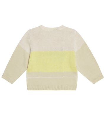 Baby Almire intarsia-knit cotton and linen-blend sweater | Bonpoint