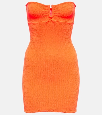 La Sciura textured bandeau minidress | Reina Olga