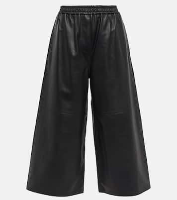 Pantaloni cropped in pelle | Loewe