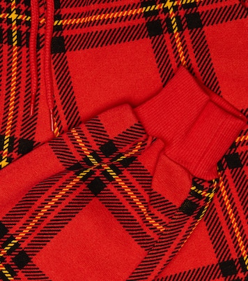 Checked cotton sweatpants | Mini Rodini