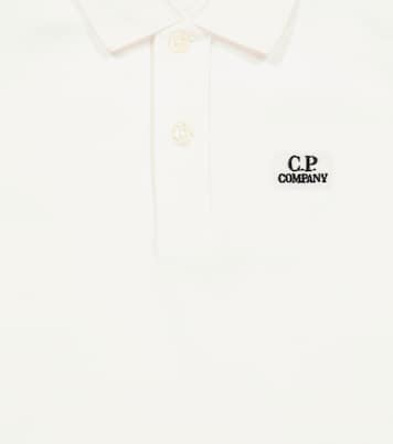 로고 코튼 폴로 셔츠 | C.P. Company Kids