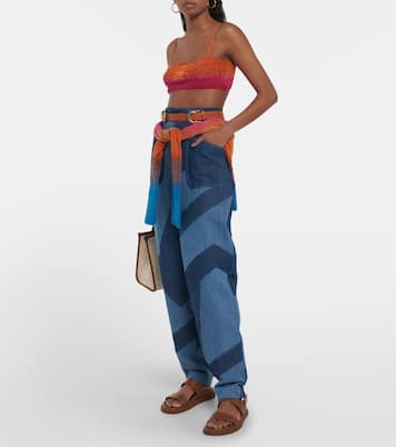 Colorblocked wool bralette | Etro