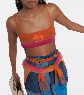 Colorblocked wool bralette | Etro