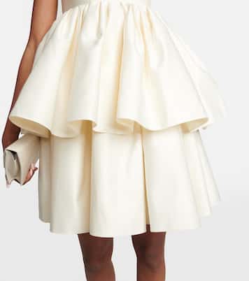 Strapless twill minidress | Rotate