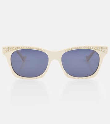 Occhiali da sole cat-eye con cristalli | Gucci