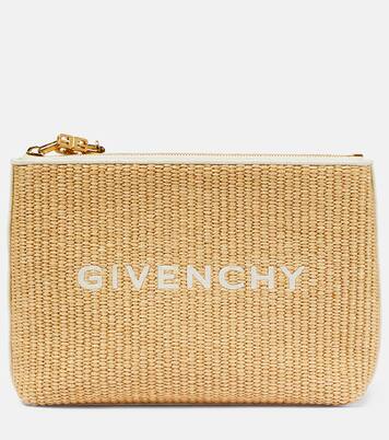Pochette en raphia à logo | Givenchy