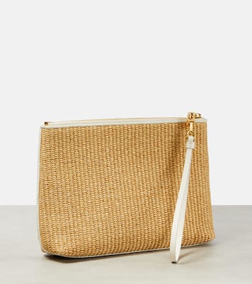 Pochette en raphia à logo | Givenchy
