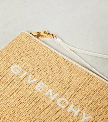 Pochette en raphia à logo | Givenchy