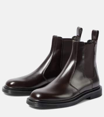 Elastic Ranger leather ankle boots | The Row