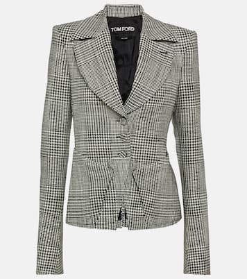 Checked virgin wool jacket | Tom Ford