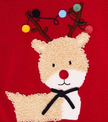 Embroidered virgin wool sweater | Il Gufo