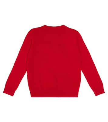 Embroidered virgin wool sweater | Il Gufo