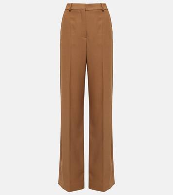 Weite High-Rise-Hose aus Wolle | Stella McCartney
