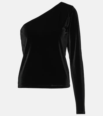 One-shoulder velvet top | Polo Ralph Lauren
