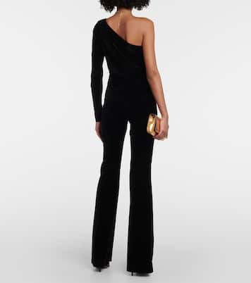 One-shoulder velvet top | Polo Ralph Lauren