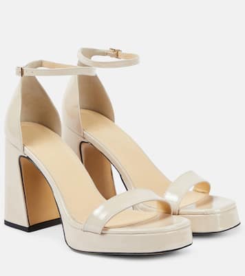 Margaux patent leather platform sandals | Souliers Martinez