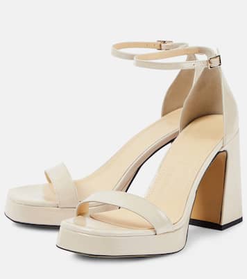 Margaux patent leather platform sandals | Souliers Martinez