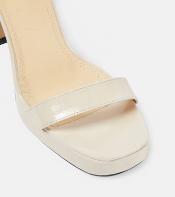 Margaux patent leather platform sandals | Souliers Martinez