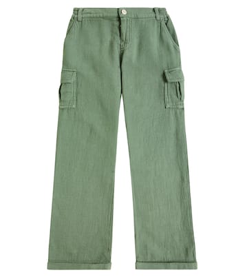 Pantalon cargo en coton et lin | Tartine et Chocolat