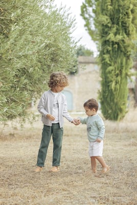 Pantalon cargo en coton et lin | Tartine et Chocolat