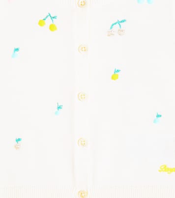 Bébé – Cardigan Claudie brodé en coton | Bonpoint