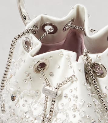 Sac Bon Bon en satin à cristaux | Jimmy Choo
