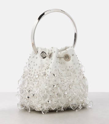 Sac Bon Bon en satin à cristaux | Jimmy Choo