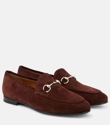 Mocassins Gucci Jordaan Horsebit en daim | Gucci