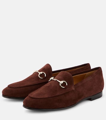 Mocassins Gucci Jordaan Horsebit en daim | Gucci