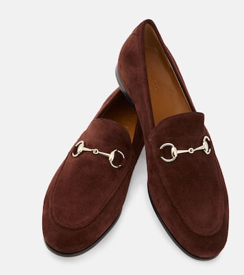Mocassins Gucci Jordaan Horsebit en daim | Gucci