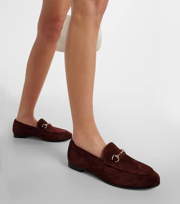 Mocassins Gucci Jordaan Horsebit en daim | Gucci