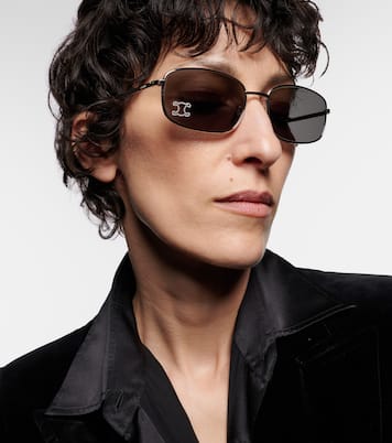 Triomphe Rhinestone 02 rectangular sunglasses | Celine Eyewear