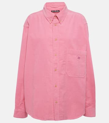 Sobrecamisa de pana de algodón con logo | Acne Studios