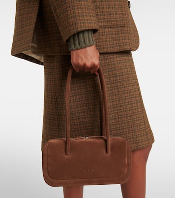 Borsa a spalla Lagune Mini in suede | Aesther Ekme
