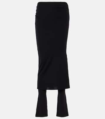 Pantaloni in misto lana con ruches | Alaïa