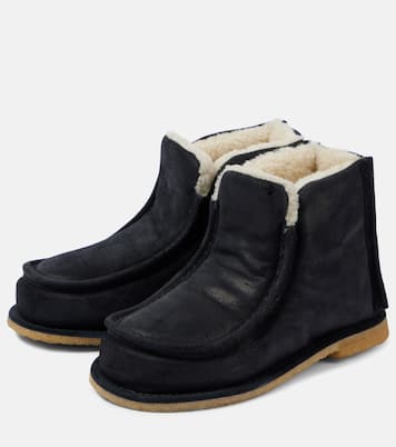Botines de piel con forro de borrego | JW Anderson