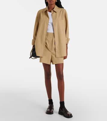 Shorts Lui in cotone a vita alta | The Frankie Shop
