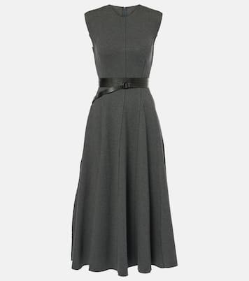 Vestido midi Grace de mezcla de algodón | Norma Kamali