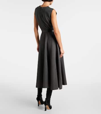 Vestido midi Grace de mezcla de algodón | Norma Kamali