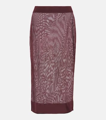 Jupe crayon en maille | Saint Laurent