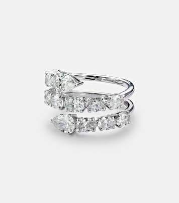 Bague en or blanc 18 ct et diamants | Kamyen