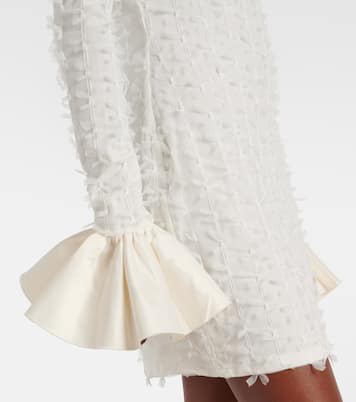 Bridal bow-detail mesh minidress | Rotate