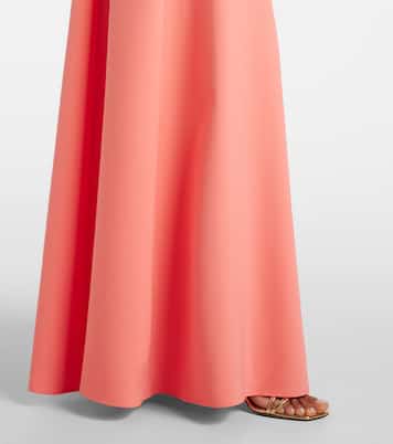 Abito lungo in crêpe con fiocco | Carolina Herrera
