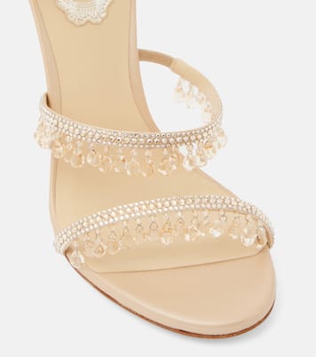 Chandelier 105 embellished satin sandals | Rene Caovilla