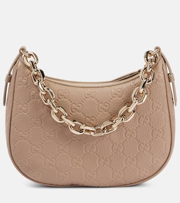 Borsa a spalla GG Emblem Small in pelle | Gucci