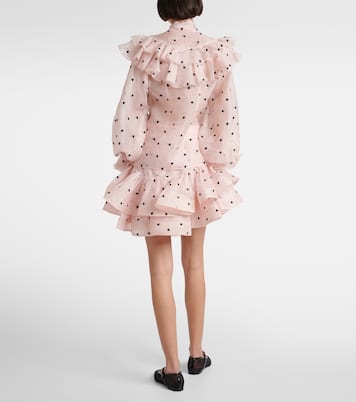 Blusa Crush in lino e seta con volant | Zimmermann