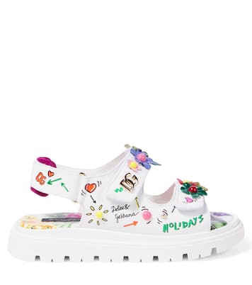 Sandali in pelle stampata | Dolce&Gabbana Kids